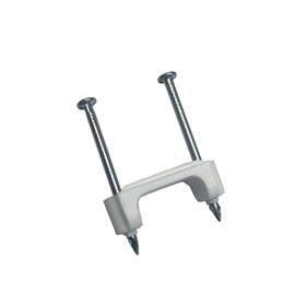 Gardner Bender 1/2 in. White Plastic Staples (15-Pack)