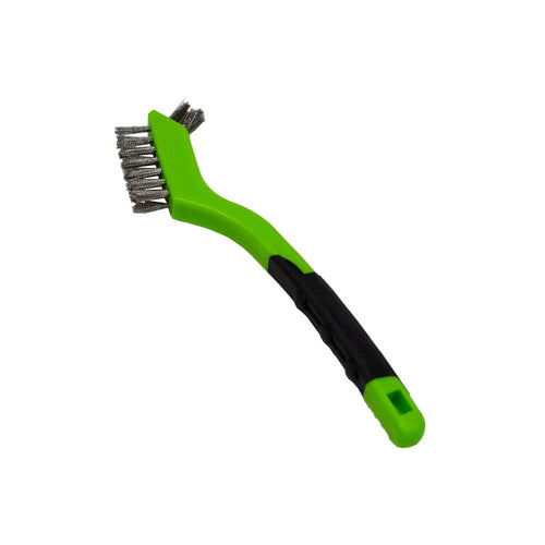 Forney Scratch Brush with Plastic Handle, Stainless, 3 x 7 Rows