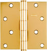 National Hardware 4 x 4-In. Brass Residential Door Hinge