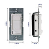 Leviton SureSlide Dimmer Switch for Dimmable LED, CFL, and Incandescent Lighting