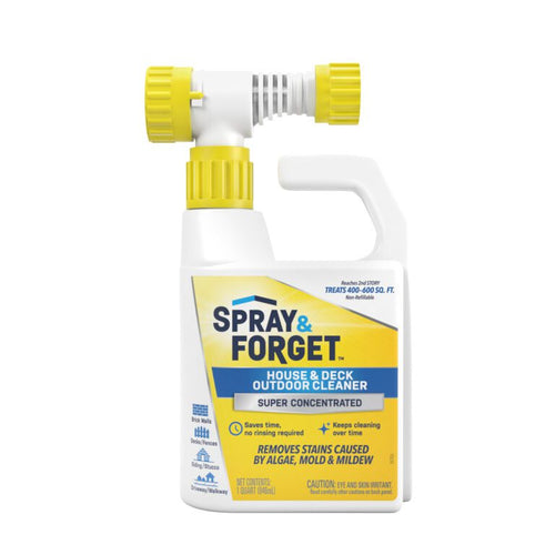 Spray & Forget SF House & Deck Outdoor Cleaner w/Hose End 32oz 6ct