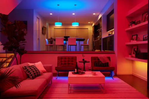 GE Cync ST19 Smart LED Light Bulbs Color Changing Edison Style Light Bulbs Works with Alexa and Google Home
