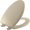Bemis Elongated Enameled Wood Toilet Seat Bone Removes for Cleaning