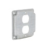 Hubbell Raco 4 in. Square Cover, Exposed Work, Duplex