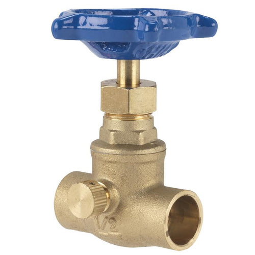 Homewerks Brass Stop & Waste Valve Copper x Copper