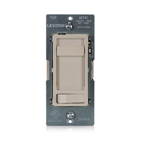 Leviton SureSlide Dimmer Switch for Dimmable LED, CFL, and Incandescent Lighting