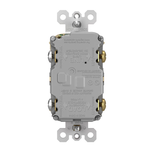 Legrand Pass & Seymour Radiant® 15A Duplex Self-Test GFCI Receptacles with SafeLock® Protection