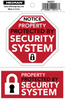Hillman Adhesive Alarm System Sign (4 x 6)