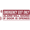 Hillman Self-Adhesive Glow-in-the-Dark Vinyl Emergency Exit Sign (4 x 10)