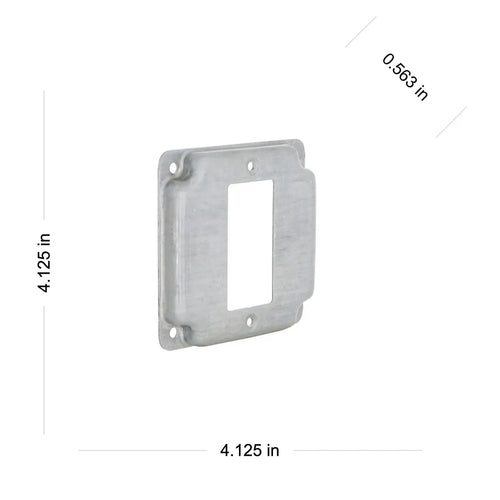 Hubbell 4 in. Square Exposed Work Cover, 1-GFCI