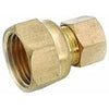 Anderson Metals AMC Brass Female Coupling Compression x Female Pipe