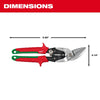 Milwaukee Right Cutting Offset Aviation Snips