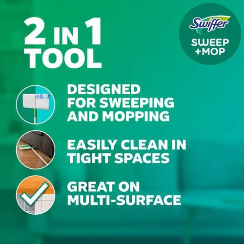 Swiffer® Sweeper™ 2-in-1, Dry and Wet Multi Surface Floor Sweeping and Mopping Starter Kit