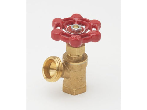 B&K Industries Brass 1/2-in FIP x 3/4-in MHT Heavy Duty Boiler Drain