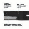 Oregon Lawnmower Blade for 22 in. Deck - 3-in-1 Blade: Mulches, Bags, and Discharges clippings, Universal Fit, Set of 1 (U-22-1)