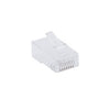Gardner Bender 50 TelCom RJ-45 Cat 6 Modular Plugs, 8-Position, 8-Contact, Rounded Cable, Solid Wire