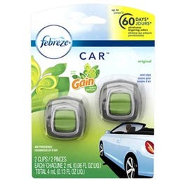 Car Vent Deodorizer Clip, Febreze Gain Scent, 2-Ct.