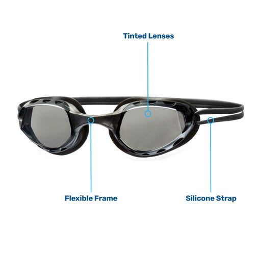 Aqua Leisure  3PK Shark Swim Goggles