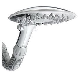 Cascadia(TM)  Showerhead, Fixed-Mount, 2 Settings, White, 8-In. Diam.