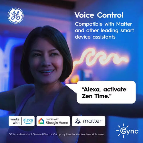 GE Cync ST19 Smart LED Light Bulb, Color Changing WiFi Light, Works With Alexa and Google Home, Edison Style Light Bulb