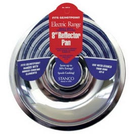 Electric Range Reflector Pan, Chrome, 8-In.