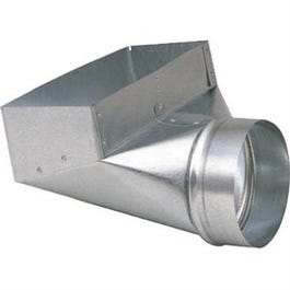 HVAC Register Boot, 90-Degree, Galvanized, 3.25 x 10 to 6-In.
