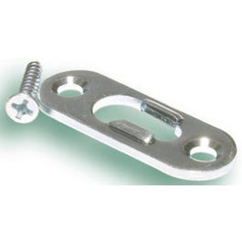 Keyhole Hanger, Light Duty, Bright Steel, 2-Pk.