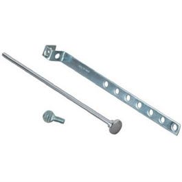 Lavatory Pop Up Rod Assembly, Universal, 3/16 x 8-In.