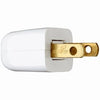 Non-Polarized Quick Plug, White, 6A, 125-Volt, 2-Pk.