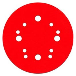 Orbital Sanding Disc, 12 Hole, Hook & Loop, 180-Grit, 5-In., 4-Pk.