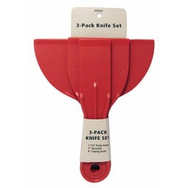 Plastic Putty Knife, 3-Pk.
