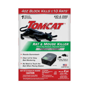 Tomcat® Rat & Mouse Killer Child & Dog Resistant, Disposable Station