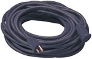Coleman Cable Systems Vinyl Outdoor Extension Cord, Black 15'
