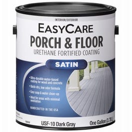 Exterior Satin Porch & Floor Coating, Urethane Fortified, Dark Gray, 1-Gallon