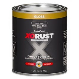 Premium Ant-Rust Oil-Base Enamel, Black Gloss, 1-Qt.