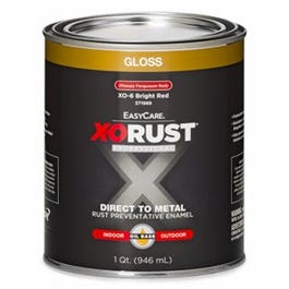 Premium Ant-Rust Oil-Base Enamel, Bright Red Gloss, 1-Qt.