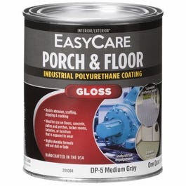 Porch & Floor Gloss Polyurethane Enamel, Medium Gray, 1-Qt.