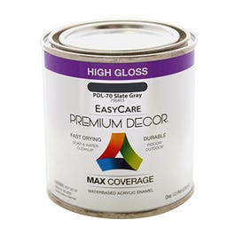 Premium Decor Slate Gray Gloss Enamel Paint, 1/2-Pt.
