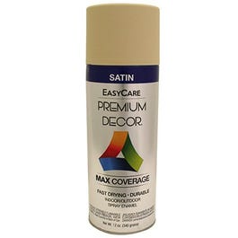 Premium Decor Spray Paint, Almond Satin, 12-oz.