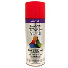 Premium Decor Spray Paint, Hot Red Gloss, 12-oz.
