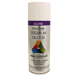 Premium Decor Spray Paint, White Gloss, 12-oz.