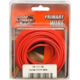 Primary Wire, Red, 14-Ga., 17-Ft.