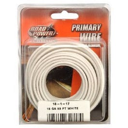 Primary Wire, White, 18-Ga., 33-Ft.