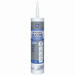 Paintable Silicone All Projects Window & Door Sealant, White, 10.1-oz.