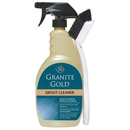 Grout Cleaner & Brush, 24-oz.