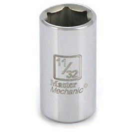 1/4-Inch Drive 11/32-Inch 6-Point Socket