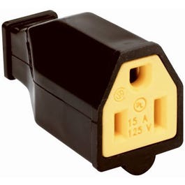 15A Black Residential High-Impact Thermoplastic Connector