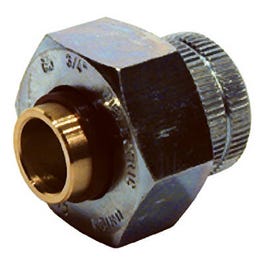 Pipe Fitting, Dielectric Union, Lead Free, 3/4 x 1/2-In.