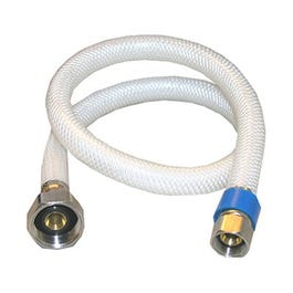 Faucet Connector, Flexible Poly, 3/8 x 1/2 x 36-In.