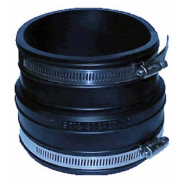 Clay Pipe Flexible Coupling, 4 x 4-In.